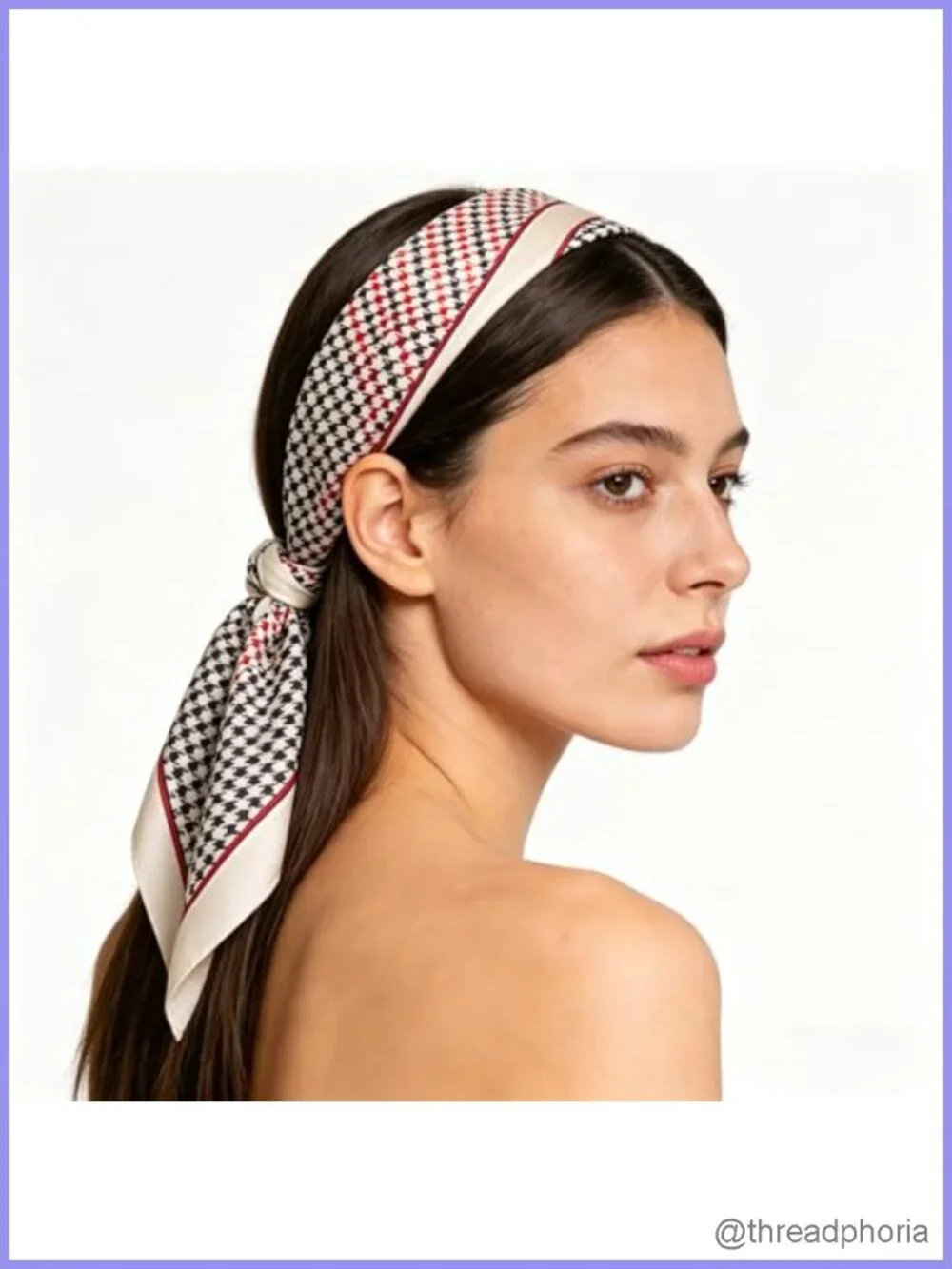 Super Soft Satin Scarf Lightweight Silky Head Bandanas Versatile Fashion Scarf